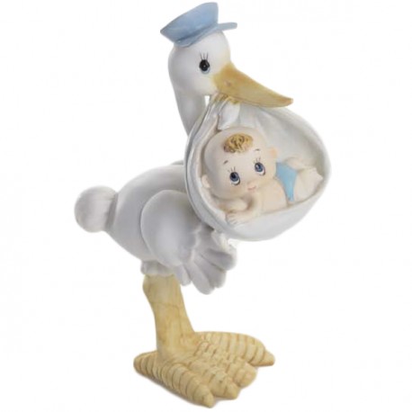 Figura tarta cigueña niño