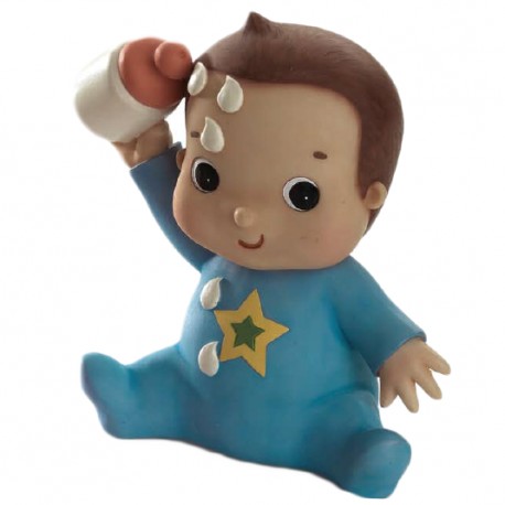 Figura tarta bebe biberón niño