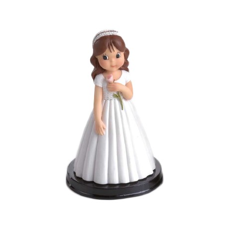 Figura tarta niña rosa