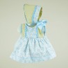 Vestido flores celeste para Guille