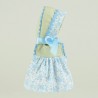 Vestido flores celestes para Guille