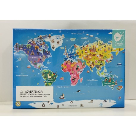 Puzzle mapa del mundo