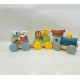 Tren de madera animales