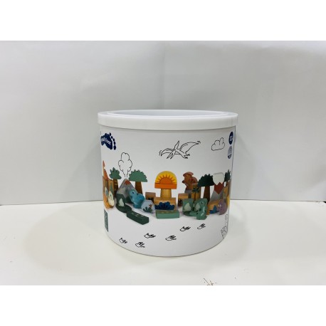 Bloque de madera dino