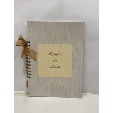 Agenda de boda personalizada