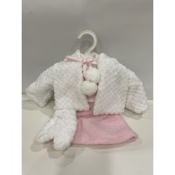 Conjunto abrigo blanco